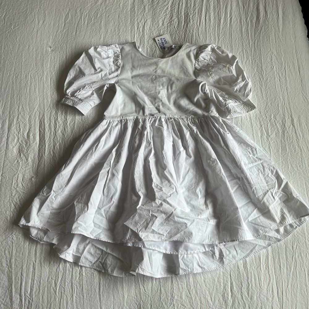 Dolce English Factory high low knit white dress never worn